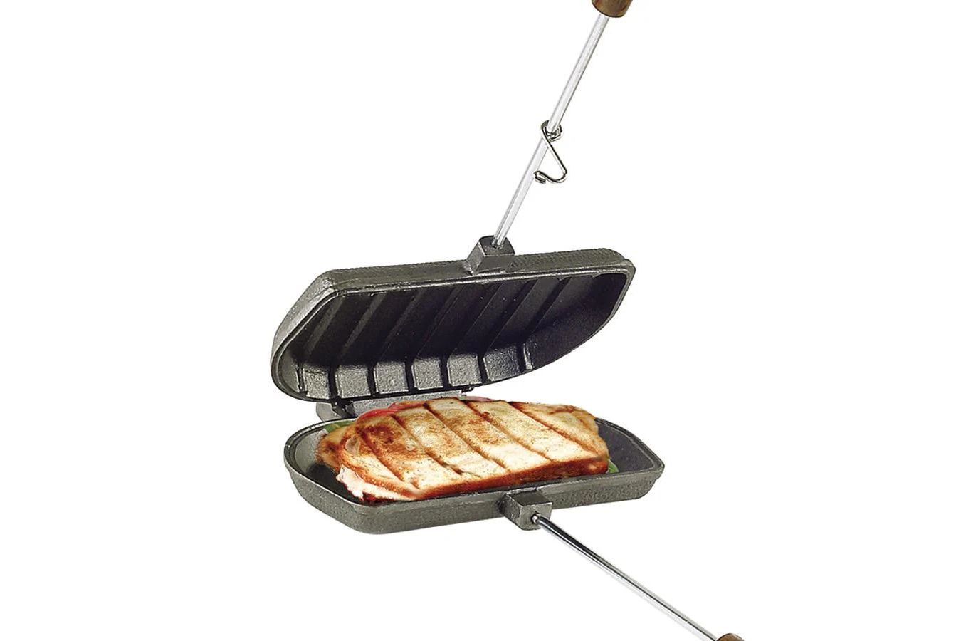ROME S Panini Press For BBQ Grills - Cast Iron